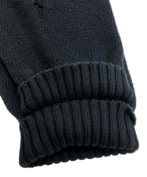 POLO RALPH LAUREN（ポロ・ラルフローレン）POLO RALPH LAUREN (ポロ・ラルフローレン) クルーワッペンニット ブラック サイズ:Lの古着・服飾アイテム