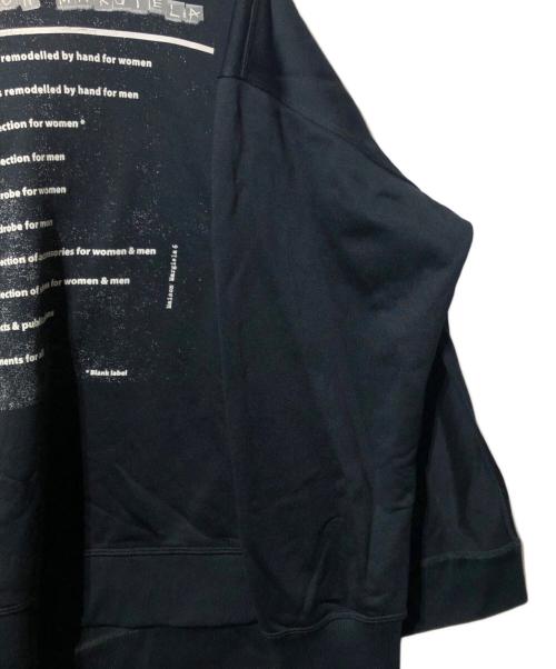 MM6 Maison Margiela（エムエムシックスメゾンマルジェラ）MM6 Maison Margiela (エムエムシックスメゾンマルジェラ) ロゴスリットオーバーサイズプルパーカー ブラック サイズ:Ｍの古着・服飾アイテム