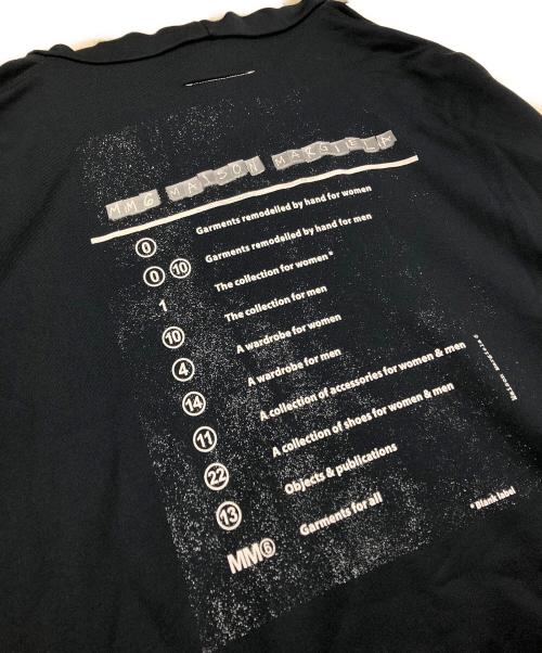 MM6 Maison Margiela（エムエムシックスメゾンマルジェラ）MM6 Maison Margiela (エムエムシックスメゾンマルジェラ) ロゴスリットオーバーサイズプルパーカー ブラック サイズ:Ｍの古着・服飾アイテム