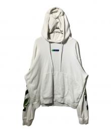 OFFWHITE（オフホワイト）の古着「WEED ARROWS OVER HOODIE」｜ブラック
