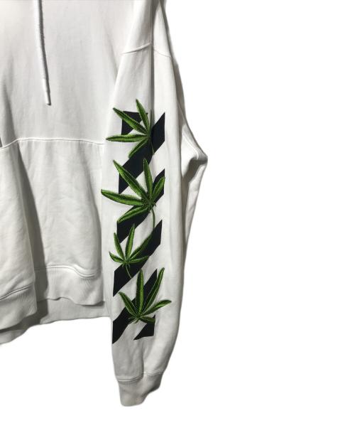 OFFWHITE（オフホワイト）OFFWHITE (オフホワイト) WEED ARROWS OVER HOODIE ブラック サイズ:XXLの古着・服飾アイテム