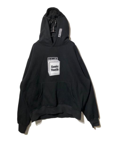 PLEASURES（プレジャーズ）PLEASURES (プレジャーズ) WASHING Machine Hoodie ブラック サイズ:XLの古着・服飾アイテム
