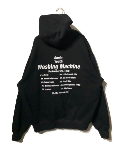PLEASURES（プレジャーズ）PLEASURES (プレジャーズ) WASHING Machine Hoodie ブラック サイズ:XLの古着・服飾アイテム