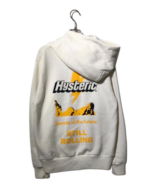 Hysteric Glamour（ヒステリックグラマー）Hysteric Glamour (ヒステリックグラマー) STILL ROLLING パーカー アイボリー サイズ:Ｍの古着・服飾アイテム