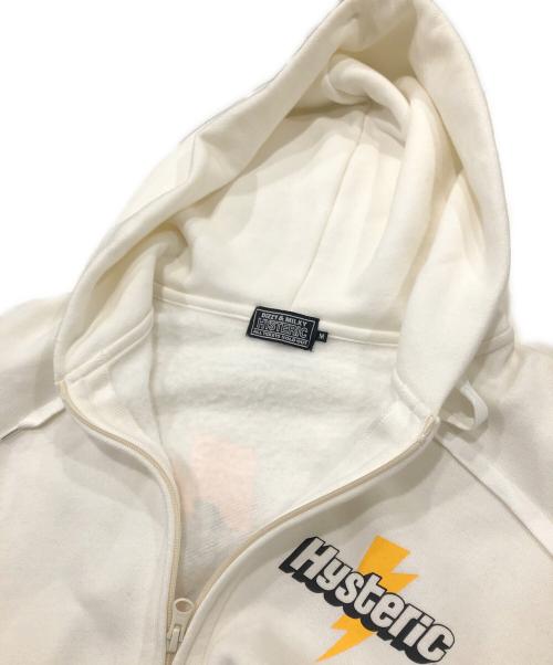 Hysteric Glamour（ヒステリックグラマー）Hysteric Glamour (ヒステリックグラマー) STILL ROLLING パーカー アイボリー サイズ:Ｍの古着・服飾アイテム