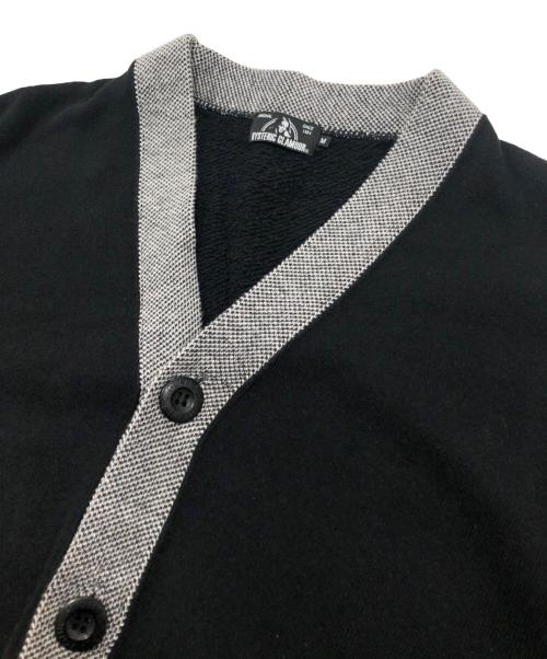 Hysteric Glamour（ヒステリックグラマー）Hysteric Glamour (ヒステリックグラマー) SUPER SERVICE カーディガン グレー×ブラック サイズ:Mの古着・服飾アイテム