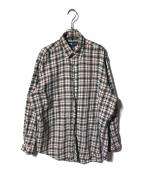 RALPH LAURENラルフローレン）の古着「チェックBDシャツ」｜ベージュ
