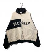 BREATHブレス）の古着「LOGO SWITCH HALF ZIP SWEAT」｜ブラック×ベージュ
