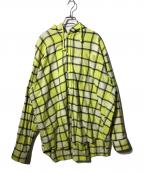 DIESELディーゼル）の古着「S-DEWNY-HOOD フーディーシャツ（エス　デュウ　フード　フーディーシャツ）」｜イエロー