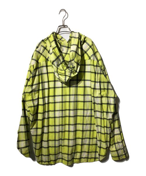 DIESEL（ディーゼル）DIESEL (ディーゼル) S-DEWNY-HOOD フーディーシャツ（エス　デュウ　フード　フーディーシャツ） イエロー サイズ:50の古着・服飾アイテム