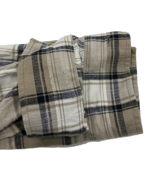 DIESEL（ディーゼル）DIESEL (ディーゼル) S-DEWNY-HOOD フーディーシャツ（エス　デュウ　フード　フーディーシャツ） ブラック×ブラウン サイズ:50の古着・服飾アイテム