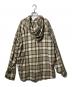 DIESEL (ディーゼル) S-DEWNY-HOOD フーディーシャツ（エス　デュウ　フード　フーディーシャツ） ブラック×ブラウン サイズ:50：9000円