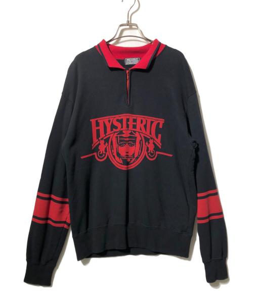 Hysteric Glamour（ヒステリックグラマー）Hysteric Glamour (ヒステリックグラマー) DEVIL MOTOR カラースウェット（デビル　モーター　カラースウェット） ブラック×レッド サイズ:Mの古着・服飾アイテム