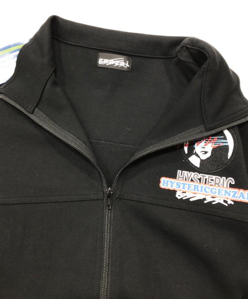 Hysteric Glamour（ヒステリックグラマー）Hysteric Glamour (ヒステリックグラマー) genzai (ゲンザイ) コラボトラックジャケット ブラック サイズ:Mの古着・服飾アイテム