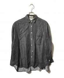 BARNEYS NEWYORK（バーニーズ・ニューヨーク）の古着「ライトデニムシャツ/長袖シャツ」｜グレー