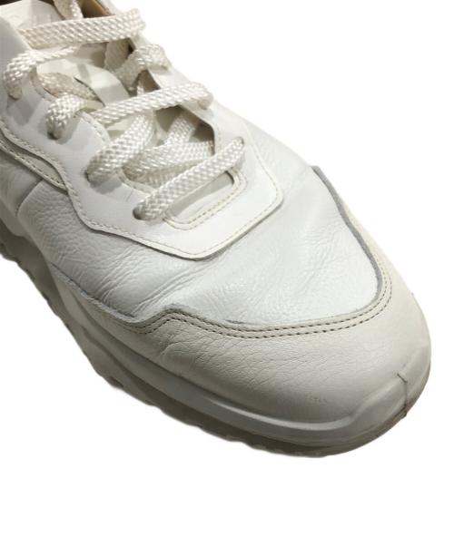 moon star（ムーンスター）moon star (ムーンスター) レザースニーカー ホワイト サイズ:27cmの古着・服飾アイテム