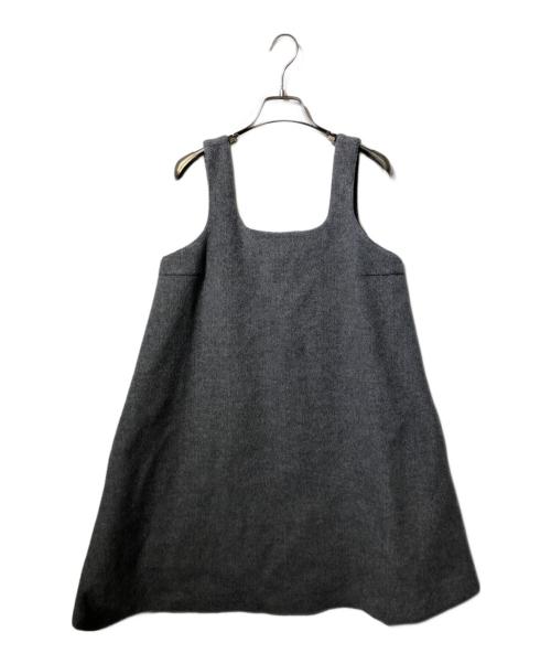 dahl'ia（ダリア）dahl'ia (ダリア) ウールワンピース/ポンチョ グレー サイズ:FREEの古着・服飾アイテム