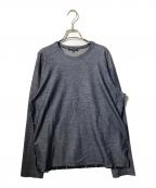 COMME des GARCONS HOMMEコムデギャルソン オム）の古着「バックチェックカットソー」｜グレー