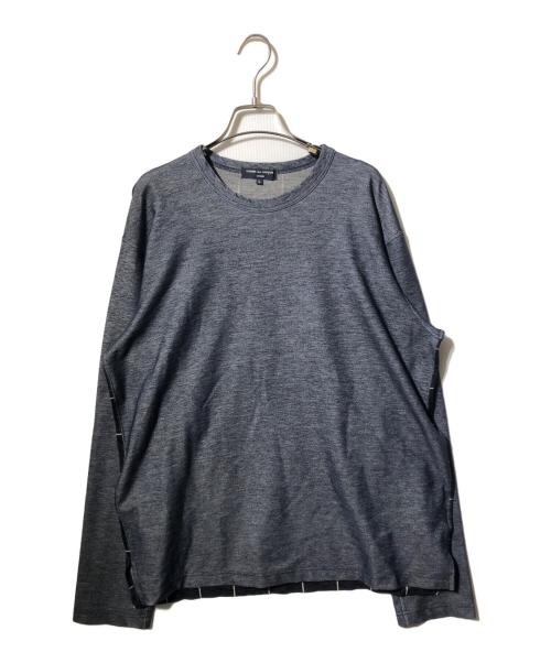 COMME des GARCONS HOMME（コムデギャルソン オム）COMME des GARCONS HOMME (コムデギャルソン オム) バックチェックカットソー グレー サイズ:Ｌの古着・服飾アイテム