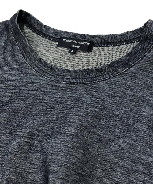 COMME des GARCONS HOMME（コムデギャルソン オム）COMME des GARCONS HOMME (コムデギャルソン オム) バックチェックカットソー グレー サイズ:Ｌの古着・服飾アイテム