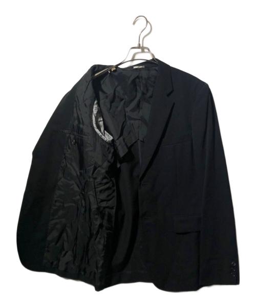 COMME des GARCONS HOMME PLUS（コムデギャルソンオムプリュス）COMME des GARCONS HOMME PLUS (コムデギャルソンオムプリュス) ウールジャケット ブラック サイズ:Mの古着・服飾アイテム