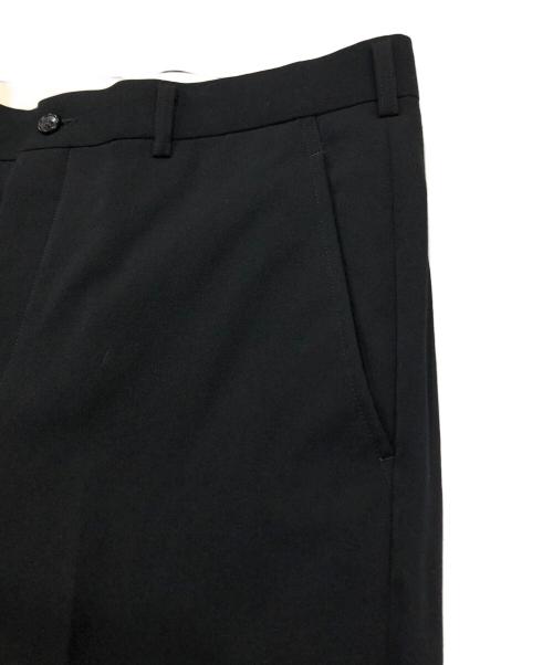 COMME des GARCONS HOMME PLUS（コムデギャルソンオムプリュス）COMME des GARCONS HOMME PLUS (コムデギャルソンオムプリュス) ウールスラックス ブラック サイズ:Lの古着・服飾アイテム