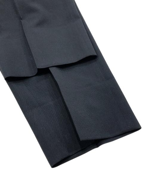 COMME des GARCONS HOMME PLUS（コムデギャルソンオムプリュス）COMME des GARCONS HOMME PLUS (コムデギャルソンオムプリュス) ウールスラックス ブラック サイズ:Lの古着・服飾アイテム