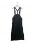 THE RERACS（ザ リラクス）の古着「エプロンドレスジャンパースカート」｜ブラック