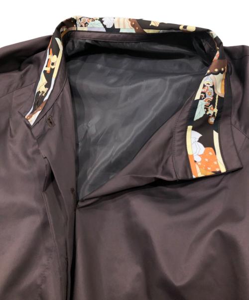 LEONARD SPORT（レオナール スポーツ）LEONARD SPORT (レオナール スポーツ) スタンドカラーナイロンコート パープル サイズ:44の古着・服飾アイテム