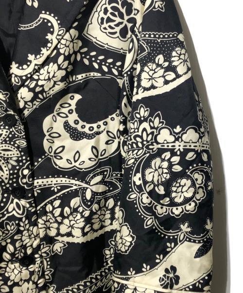 LEONARD（レオナール）LEONARD (レオナール) 総柄シルクジャケット ホワイト×ブラック サイズ:11Rの古着・服飾アイテム