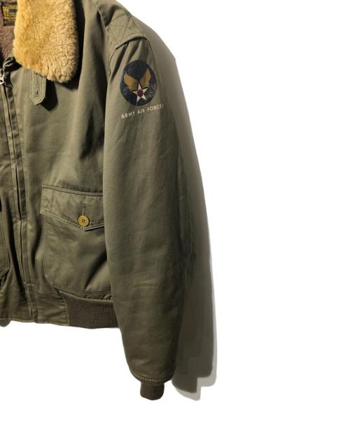 THE REAL McCOY'S（ザ・リアルマッコイズ）THE REAL McCOY'S (ザ・リアルマッコイズ) B-10フライトジャケット カーキ サイズ:38の古着・服飾アイテム