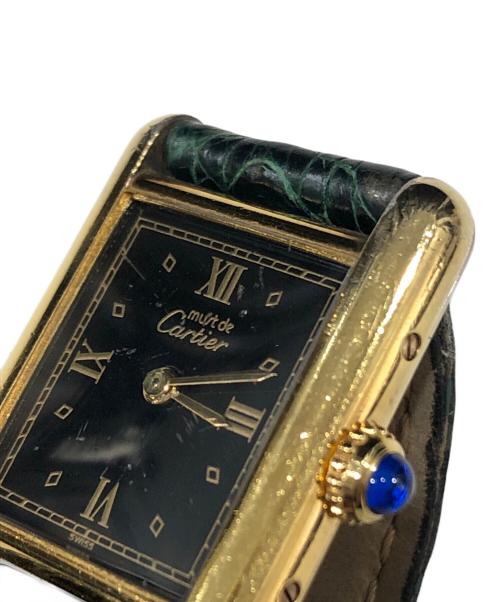 Cartier（カルティエ）Cartier (カルティエ) マストタンクSM/腕時計 ブラックの古着・服飾アイテム