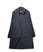 HERNOヘルノ）の古着「フーディーステンカラーコート」｜ネイビー