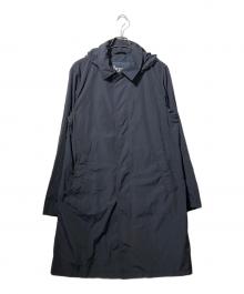 HERNO（ヘルノ）の古着「フーディーステンカラーコート」｜ネイビー