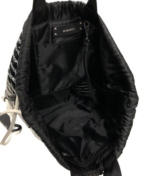 DIESEL（ディーゼル）DIESEL (ディーゼル) リピートロゴナップサック ブラックの古着・服飾アイテム