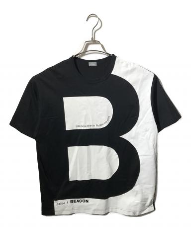 kolor / BEACON ブラック Tシャツ カラー　ビーコン 中古・古着通販】kolor/BEACON (カラービーコン) ビックプリントT