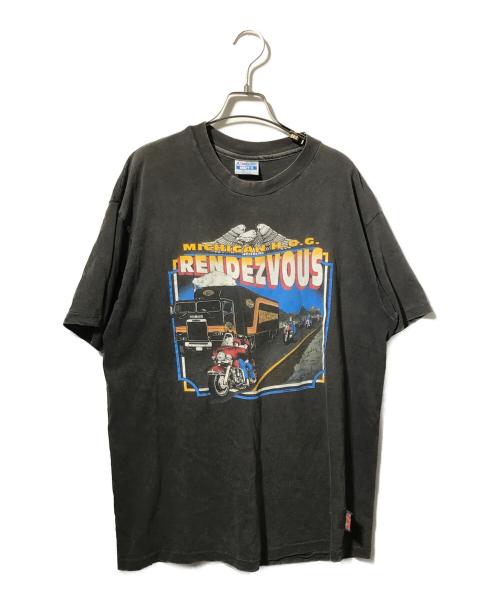 Hanes（ヘインズ）Hanes (ヘインズ) 両面プリントTシャツ ブラック サイズ:ＸＬの古着・服飾アイテム