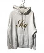 WIND AND SEAウィンダンシー）の古着「ロゴプリントプルオーバーパーカー」｜グレー