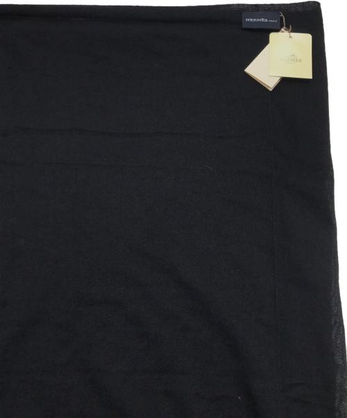HERMES（エルメス）HERMES (エルメス) カシミヤススヌード/ECHARPE MAILLE ブラックの古着・服飾アイテム