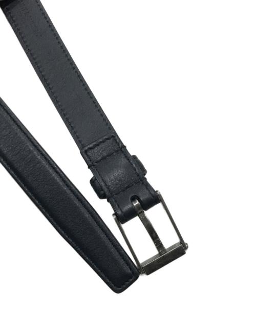 Yves Saint Laurent（イヴサンローラン）Yves Saint Laurent (イヴサンローラン) レザーナローベルト ブラックの古着・服飾アイテム