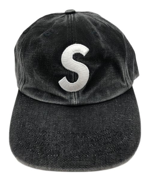SUPREME（シュプリーム）Supreme (シュプリーム) Pigment S Logo 6-Panel（ピグメント　エス　ロゴ　シックス　パネル） ブラックの古着・服飾アイテム
