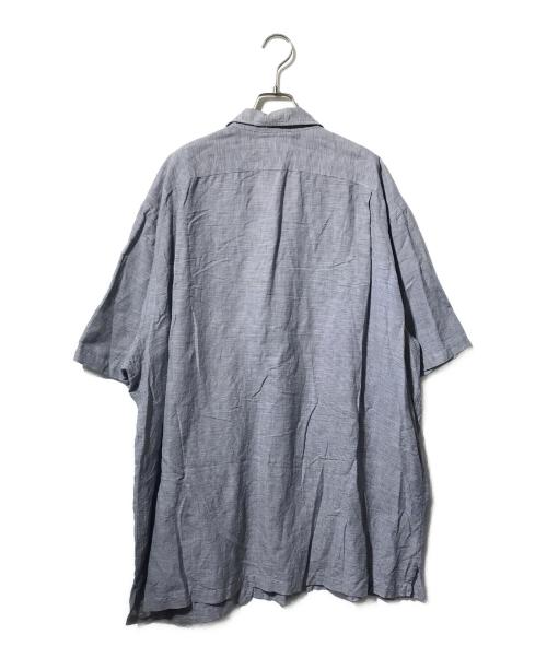 POLO RALPH LAUREN（ポロ・ラルフローレン）POLO RALPH LAUREN (ポロ・ラルフローレン) リネン混オーバーサイズ開襟シャツ グレー サイズ:2XLの古着・服飾アイテム