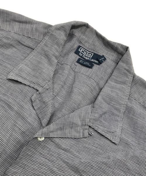 POLO RALPH LAUREN（ポロ・ラルフローレン）POLO RALPH LAUREN (ポロ・ラルフローレン) リネン混オーバーサイズ開襟シャツ グレー サイズ:2XLの古着・服飾アイテム