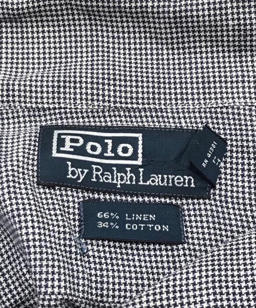 POLO RALPH LAUREN（ポロ・ラルフローレン）POLO RALPH LAUREN (ポロ・ラルフローレン) リネン混オーバーサイズ開襟シャツ グレー サイズ:2XLの古着・服飾アイテム
