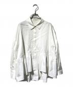 ADEAMアディアム）の古着「ウォーターリリーブラウス/フリルシャツ」｜ホワイト