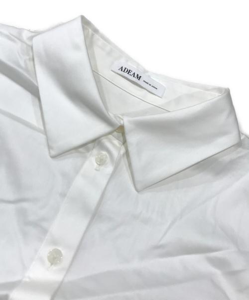 ADEAM（アディアム）ADEAM (アディアム) ウォーターリリーブラウス/フリルシャツ ホワイトの古着・服飾アイテム