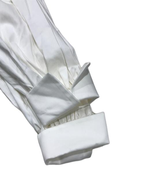 ADEAM（アディアム）ADEAM (アディアム) ウォーターリリーブラウス/フリルシャツ ホワイトの古着・服飾アイテム