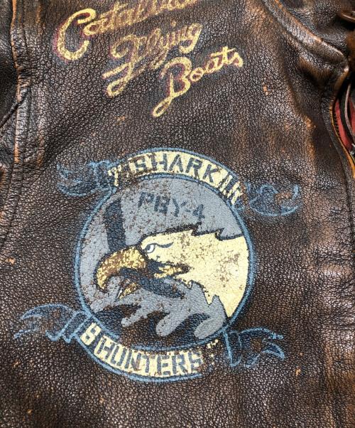 AVIREX（アヴィレックス）AVIREX (アヴィレックス) ゴートレザーG-1フライトジャケット ブラウン サイズ:40の古着・服飾アイテム