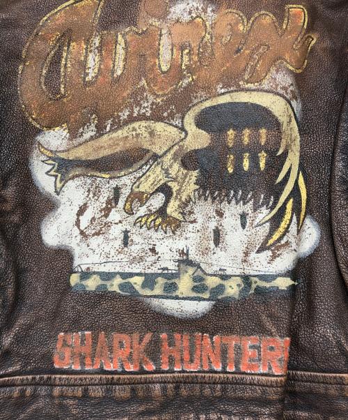 AVIREX（アヴィレックス）AVIREX (アヴィレックス) ゴートレザーG-1フライトジャケット ブラウン サイズ:40の古着・服飾アイテム