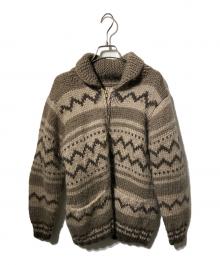 KANATA（カナタ）の古着「カウチンニットカーディガン」｜ブラウン